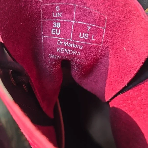 Reserved for @sophiestines Dr. Martens Velvet Lace-Up Boots ✨ - Picture 4 of 7